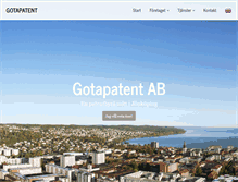 Tablet Screenshot of gotapatent.se